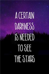 A Certain Darkness Is Needed To See The Stars