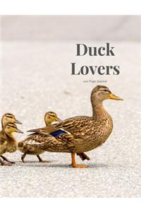 Duck Lovers 100 page Journal