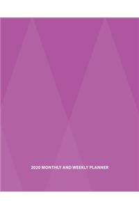 2020 Monthly and Weekly Planner