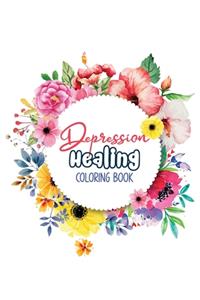Depression Healing Coloring Book