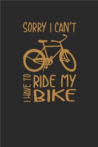 I Have To Ride My Bike