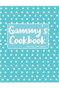 Gammy's Cookbook Blue Polka Dot Edition