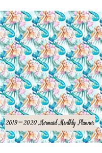 2019-2020 Mermaid Monthly Planner