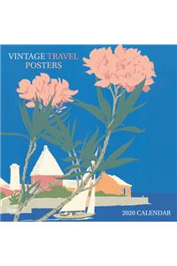 VINTAGE TRAVEL POSTERS 2020 SQUARE WALL