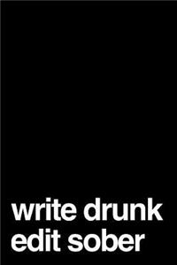 Write Drunk Edit Sober