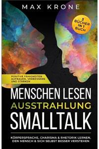 Menschen lesen Ausstrahlung Smalltalk