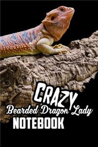 Crazy Bearded Dragon Lady Notebook