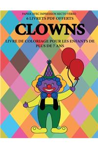 Livre de coloriage pour les enfants de plus de 7 ans (Clowns)
