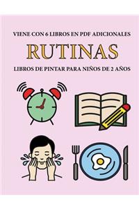 Libros de pintar para niños de 2 años (Rutinas)