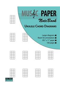 MUSIC PAPER NoteBook - Ukulele Chord Diagrams