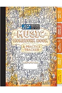 Meridee Winters Music Method Music Homework Book and Practice Tracker for Kids or Adults, Staff Paper, Manuscript Paper, Theory Tools, Practice ... Journal: Orange (8.5x11) (72 pages): Volume 2
