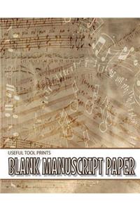 Useful Tool Prints Blank Manuscript Paper