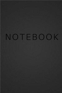 Notebook - Black Cover with Black Text