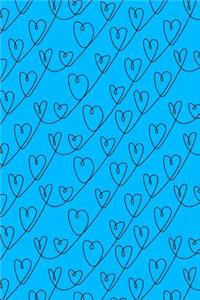 Journal Notebook Scribbly Hearts Pattern 2
