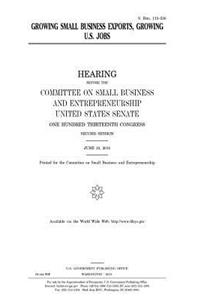Growing small business exports, growing U.S. jobs