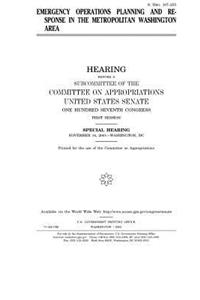 Emergency operations planning and response in the Metropolitan Washington Area