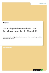 Nachhaltigkeitskommunikation und -berichterstattung bei der Munich RE