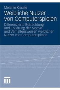 Weibliche Nutzer Von Computerspielen