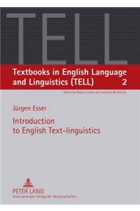 Introduction to English Text-linguistics