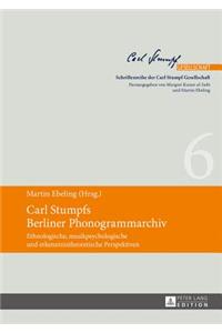 Carl Stumpfs Berliner Phonogrammarchiv
