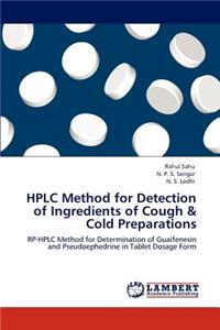 HPLC Method for Detection of Ingredients of Cough & Cold Preparations