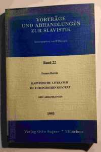 Slowenische Literatur im europaeischen Kontext