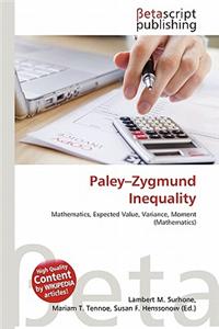 Paley-Zygmund Inequality