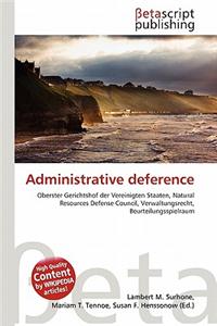 Administrative Deference