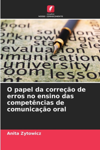 O papel da correção de erros no ensino das competências de comunicação oral