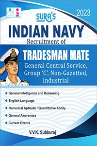 SURA'S INDIAN NAVY Tradesman Mate Exam Book in English Medium - Latest Updated Edition 2023