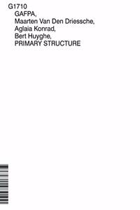 GAFPA, MAARTEN VAN DEN DRIESSCHE, AGLAIA KONRAD, BERT HUYGHE, PRIMARY STRUCTURE, G1710