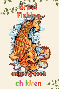 Great Fishing Coloring Book Children