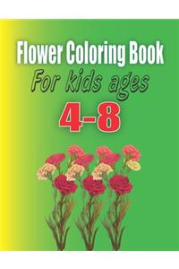 Flower Coloring Book For kids age 4-8