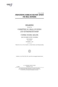 Strengthening hurricane recovery efforts for small businesses