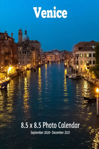 Venice 8.5 X 8.5 Calendar September 2020 -December 2021