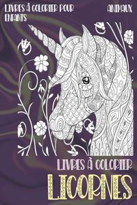 Livres à colorier - Livres à colorier pour enfants - Animaux - Licornes