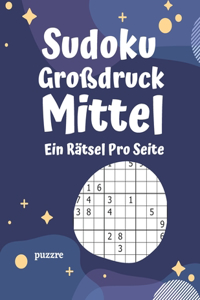 Sudoku Großdruck Mittel Ein Rätsel Pro Seite