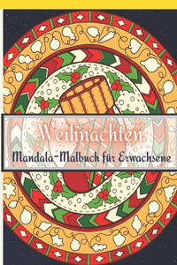 Weihnachten Mandala-Malbuch für Erwachsene