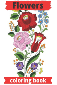 Flowers coloring book