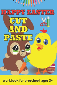 Happy Easter Cut and Paste Workbook for Preschool