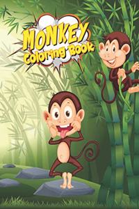 Monkey Coloring Book
