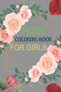 Rose Coloring Book For Girls