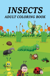 Insects Adult Coloring Book