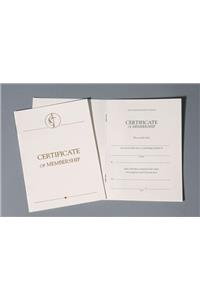 United Methodist Certificates of Membership Without Service (Pkg of 3)