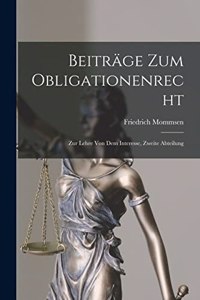 Beiträge Zum Obligationenrecht