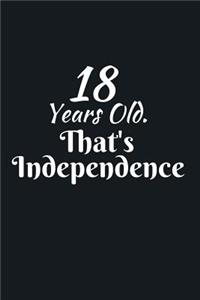 18 Years Old. That's Independence