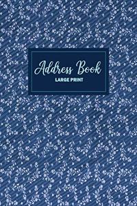 Address Book Large Print