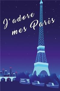 Notebook J'adore mes Paris