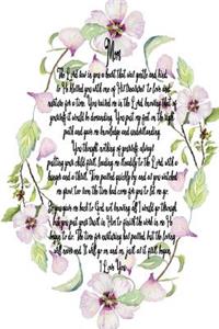 Mom I Love You - Hibiscus Journal
