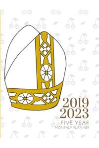 2019-2023 Five Year Planner Catholic Gratitude Monthly Schedule Organizer